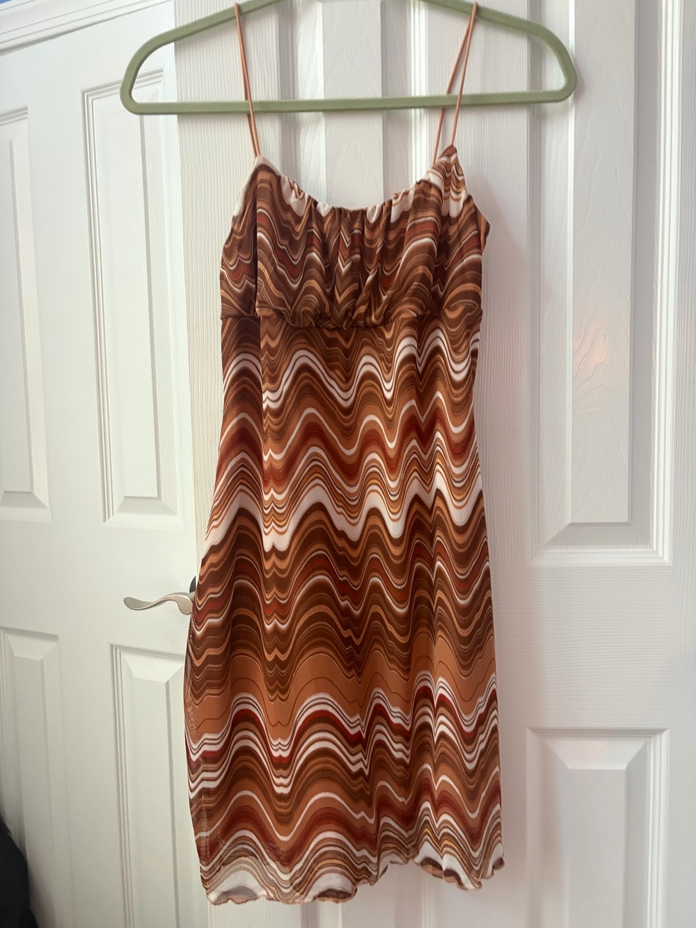 Rue 21 Gathered bust mini dress, psychedelic print